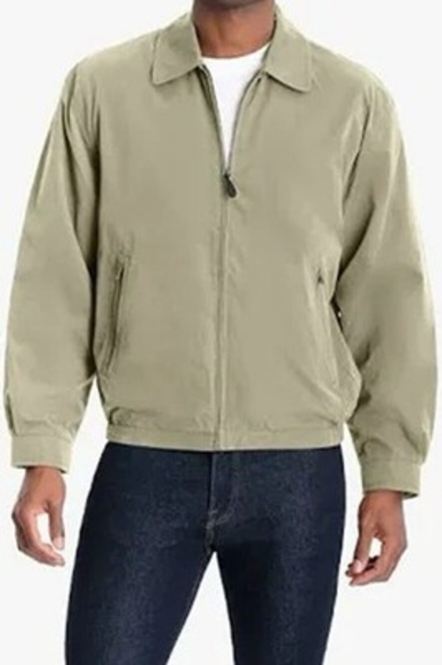 NWT London Fog Men's Auburn Light Weight Zip Front Golf Jacket Beige Cement 4XT